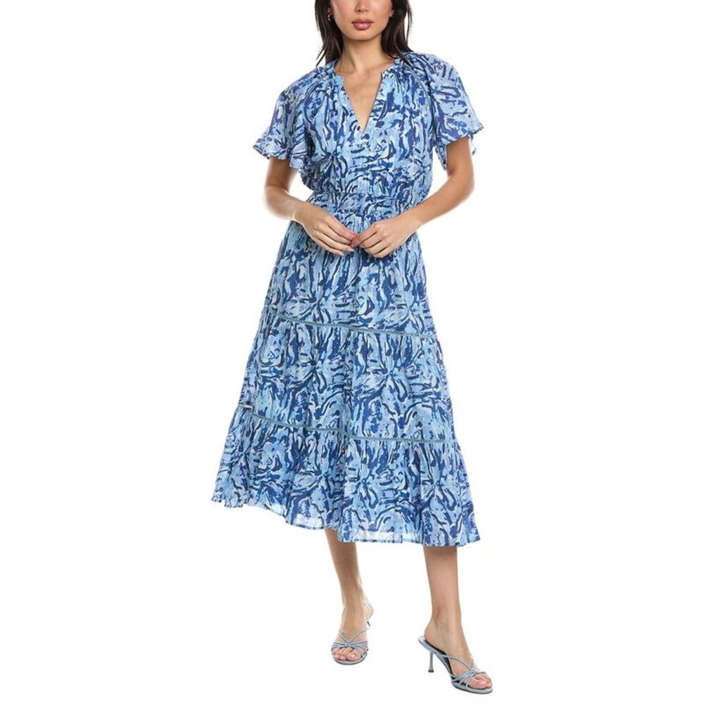 Allison Womens  Elowen Midi Dress, Blue